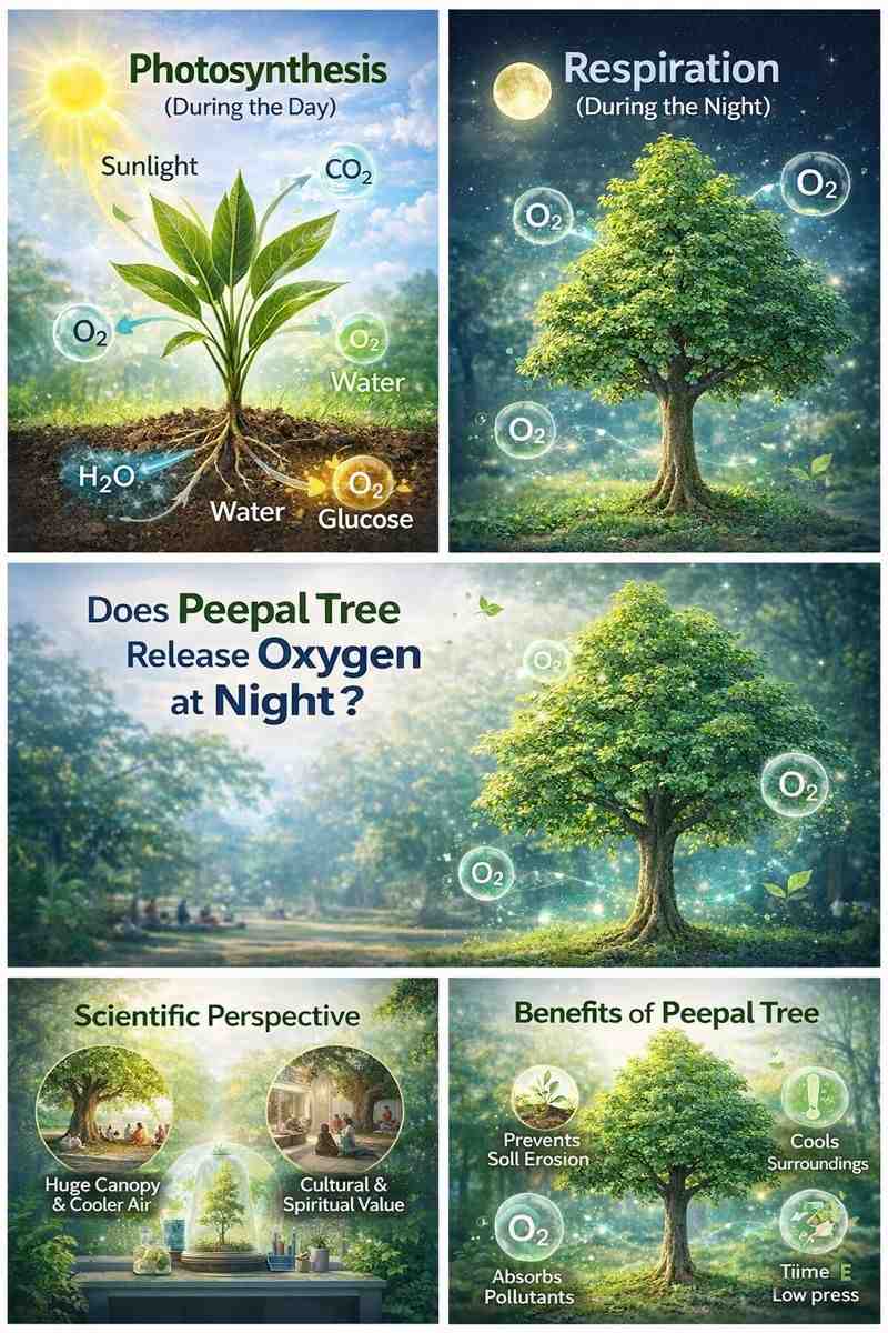 Does Peepal Tree Release Oxygen at Night? Truth, Facts & Science Explained